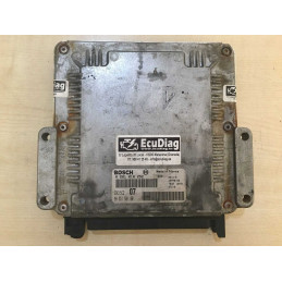 ECU MOTOR BOSCH EDC15C2-6.1 0281010252 PEUGEOT 406 I 2.0 HDI 66KW 90CV RHY 9635158180 - CON INMOVILIZADOR ANULADO (IMMO OFF)