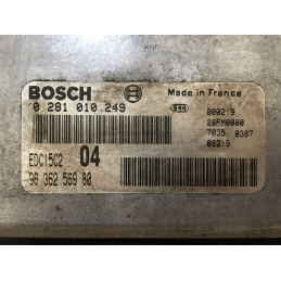 ECU BOSCH EDC15C2-6.1 0281010249 PEUGEOT 306 I 2.0 HDI 66KW 90CV RHY 9636256980 - CON INMOVILIZADOR ANULADO (IMMO OFF)