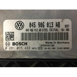 ECU MOTOR BOSCH EDC17U01-4.31 0281015433 VAG 045906013AB