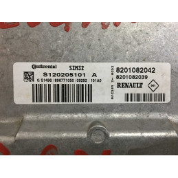 ECU CONTINENTAL SIM32 S120205101A DACIA LOGAN I 1.2i 55KW 75HP 8201082039 8201082042 / SW 8201082044 / WITH IMMO OFF