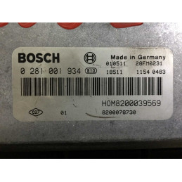 ECU MOTOR BOSCH EDC15C3-3.2 0281001934 RENAULT HOM8200039569 8200078730 - VIRGEN AUTOCODIFICABLE