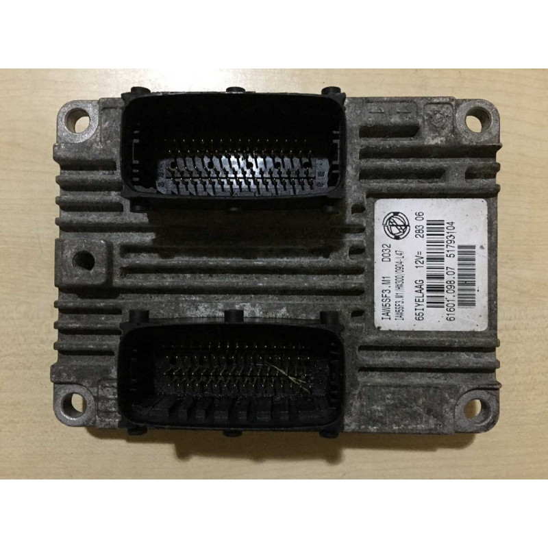 ECU MOTOR MAGNETI MARELLI IAW 5SF3.M1 61601.908.07 FIAT GRANDE PUNTO 1.2i 51793104 - VIRGEN - AUTOCODIFICABLE