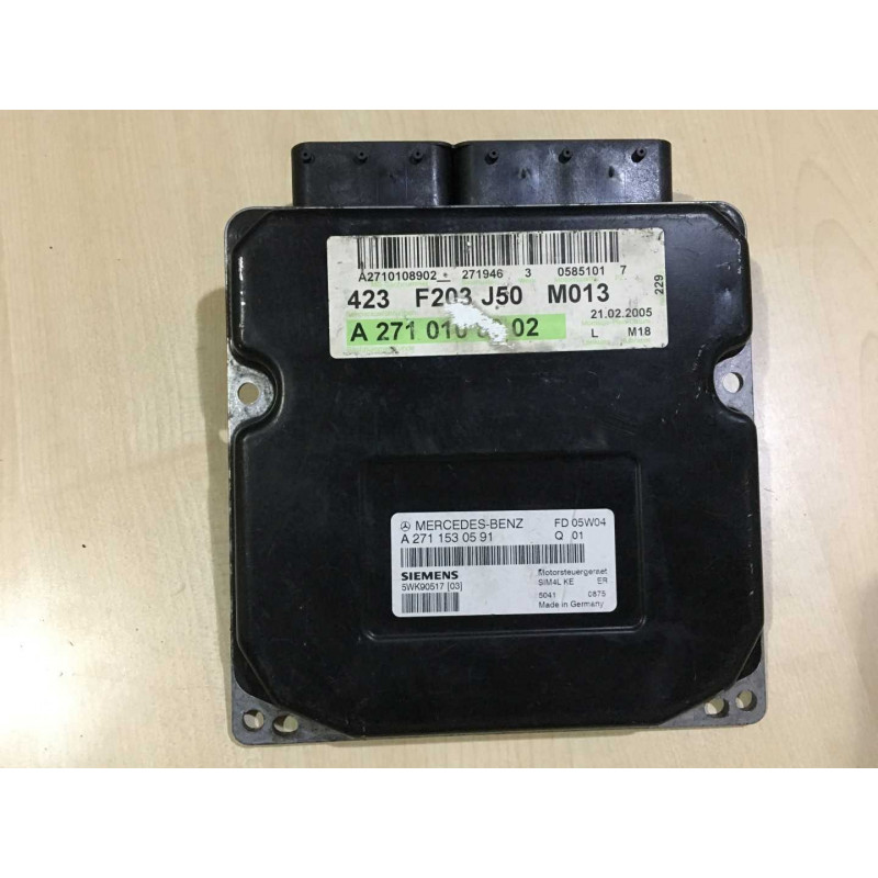 ECU MOTOR SIEMENS SIM4L KE 5WK90517 MERCEDES A2711530591