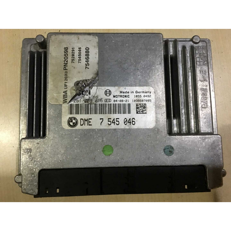 ECU MOTOR BOSCH ME9.2 0261209016 BMW 7545046