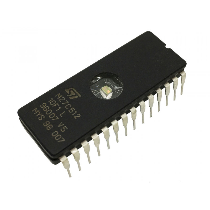 MEMORIA EPROM ST M27C512-10F1 512Kbit FDIP28W