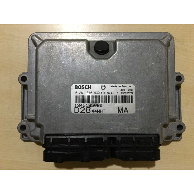 ECU BOSCH EDC15C7-2.22 0281010930 DUCATO / BOXER / JUMPER 2.8 JTD HDI FIAT 1345195080 MA - CON INMOVILIZADOR ANULADO (IMMO OFF)