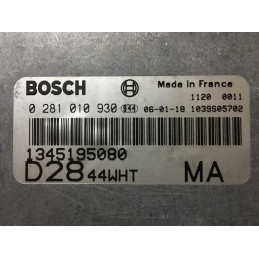 ECU BOSCH EDC15C7-2.22 0281010930 DUCATO / BOXER / JUMPER 2.8 JTD HDI FIAT 1345195080 MA - CON INMOVILIZADOR ANULADO (IMMO OFF)