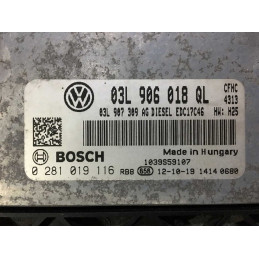 ECU MOTOR BOSCH EDC17C46-2.7 0281019116 VAG 03L906018QL