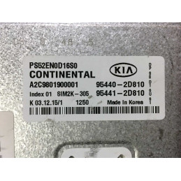 ECU CAMBIO CONTINENTAL SIM2K-305 A2C9801900001 KIA 95440-2D810 95441-2D810