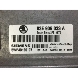 ECU MOTOR SIEMENS SIMOS 3PE 5WP4012007 VAG 03E906033A