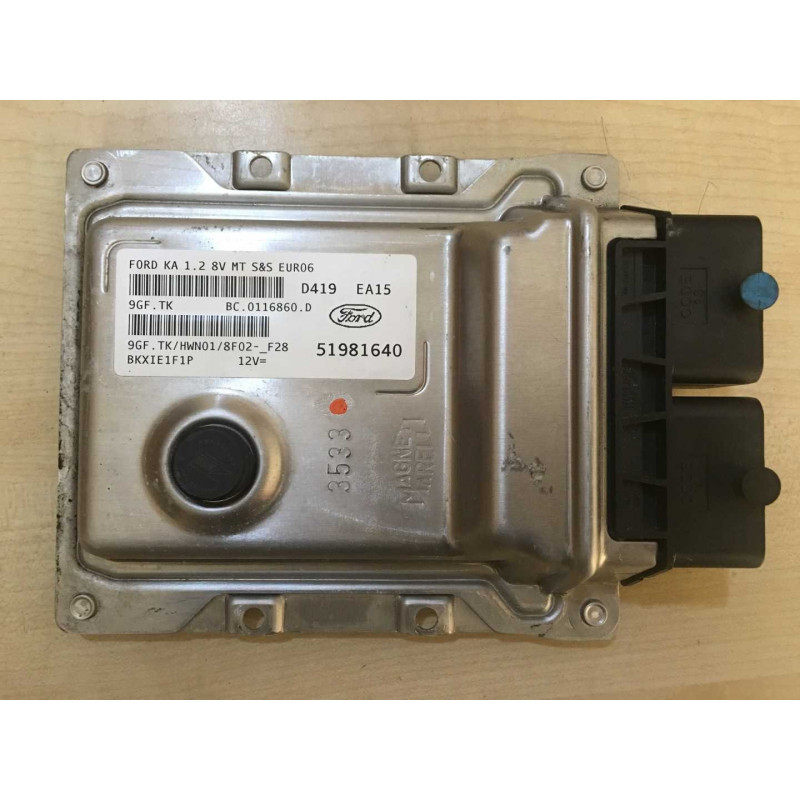 ECU MOTOR MAGNETI MARELLI 9GF.TK BC.0116860.D FORD 51981640