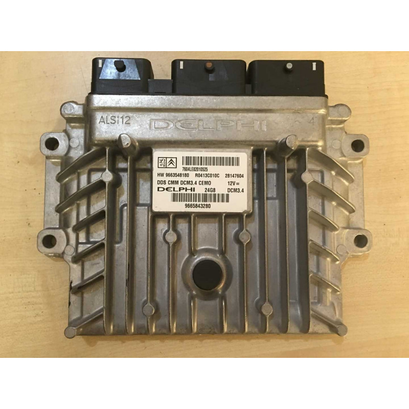 ECU MOTOR DELPHI DCM3.4 R0413C010C PSA 9663548180 9665843280