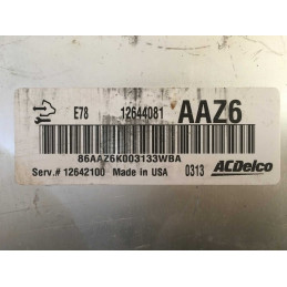 ECU MOTOR ACDELCO E78 OPEL 12644081 AAZ6