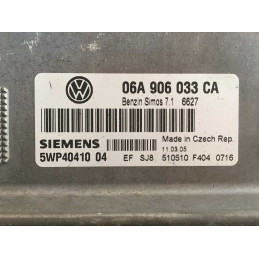 ECU MOTOR SIEMENS SIMOS 7.1 5WP4041004 VAG 06A906033CA