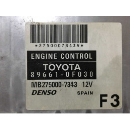 ECU MOTOR DENSO MB275000-7343 TOYOTA 89661-0F030