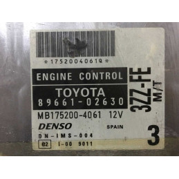 ECU MOTOR DENSO MB175200-4061 TOYOTA 89661-02630