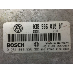 ECU MOTOR BOSCH EDC15V-5.36 0281001926 VAG 038906018BT