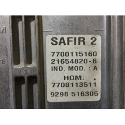 ENGINE ECU SAGEM SAFIR 2 21654820-6 RENAULT CLIO 1.2i HOM7700113511 7700115160 - WITH DISABLED IMMOBILIZER (IMMO OFF)