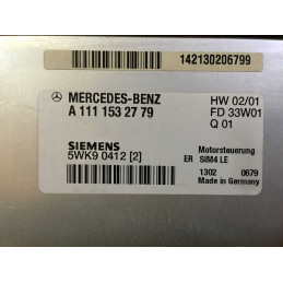 ECU MOTOR SIEMENS SIM4 LE 5WK90412 MERCEDES A1111532779