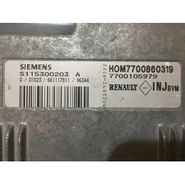 ECU MOTOR SIEMENS FENIX 5 S115300203A RENAULT HOM7700860319 7700105979