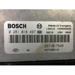 ECU MOTOR BOSCH EDC17C42-3.20 0281018497 RENAULT 237101754R 237102011R