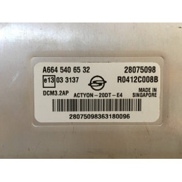 ECU MOTOR DELPHI DCM3.2AP R0412C008B SSANG YONG 28075098 MERCEDES A6645406532