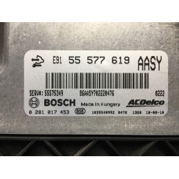 ECU MOTOR BOSCH EDC17C19-3.15 0281017453 OPEL 55577619