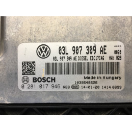 ECU MOTOR BOSCH EDC17C46-2.5 0281017946 VAG 03L907309AE