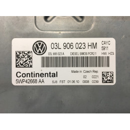 ECU MOTOR CONTINENTAL SIMOS PCR2.1 5WP42668AA VAG 03L906023HM