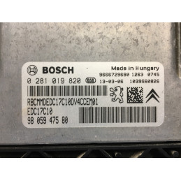 ECU MOTOR BOSCH EDC17C10-5.11 0281019820 PSA 9805947580