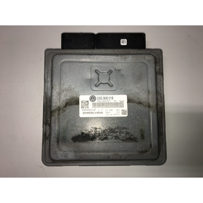 ECU SIEMENS VDO SIMOS PPD1.1 5WP45500AF VW PASSAT 2.0 TDI 140CV 03G906018 - CON INMOVILIZADOR ANULADO (INMO / IMMO OFF)