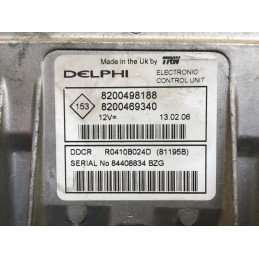 ECU MOTOR DELPHI DDCR R0410B024D RENAULT 8200498188 8200469340