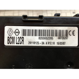BCM L2CR JOHNSON CONTROLS 28118125-3A RENAULT CLIO III 8200652285 V12.10 - VIRGEN
