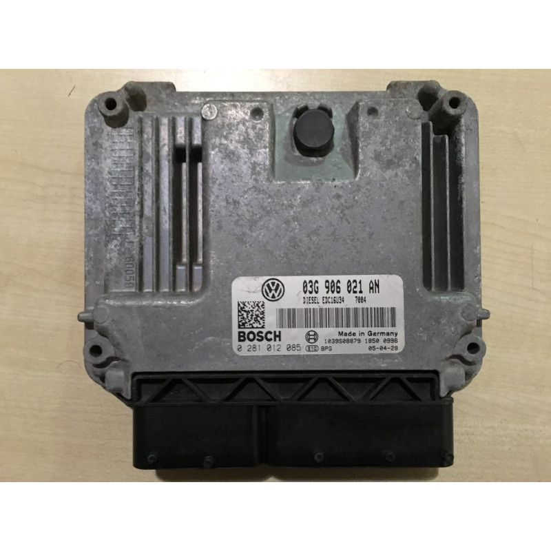 ECU BOSCH EDC16U34-3.41 0281012085 VW PASSAT V (3C) 1.9 TDI 105HP 03G906021AN / SW 7004 - 1037374452 - WITH DISABLED IMMOBILIZER