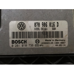 ECU MOTOR BOSCH EDC16U1-5.2 0281010736 VAG 070906016D