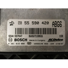 ECU BOSCH EDC17C59-1.15 0281019088 OPEL INSIGNIA A 2.0 CDTI 96KW 131HP 55590420 ABG6 / SW 1037529661