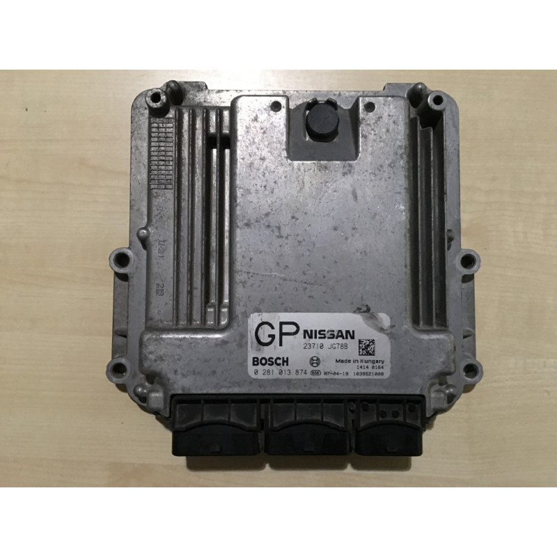 ECU MOTOR BOSCH EDC16CP33-6.7 0281013874 NISSAN 23710JG78B GP