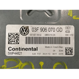 ECU MOTOR CONTINENTAL SIMOS 10.22A 5WP44821 VAG 03F906070GD