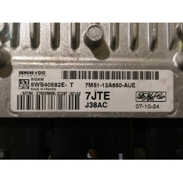 ECU MOTOR SIEMENS SID 206 5WS40582E-T FORD 7M51-12A650-AUE 7JTE