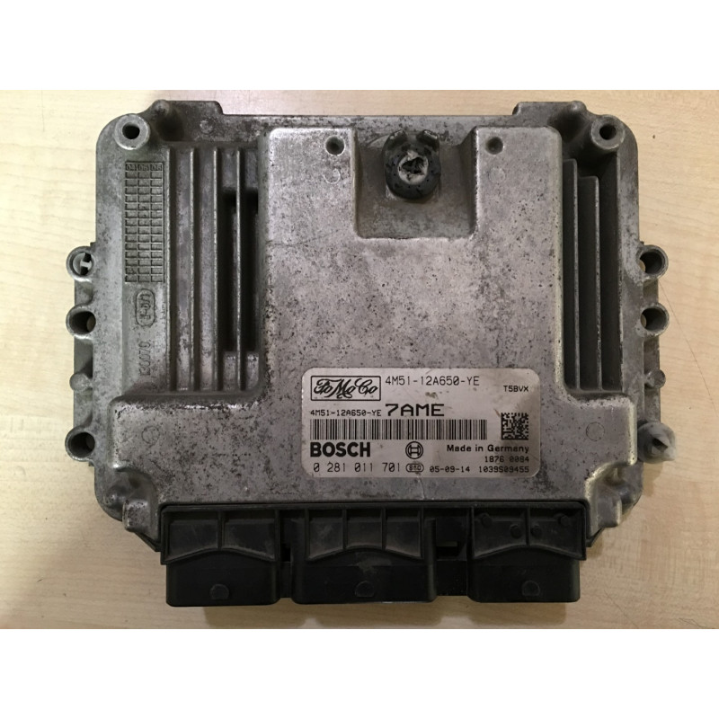 ECU MOTOR BOSCH EDC16C34-2.30 0281011701 FORD 4M51-12A650-YE 7AME