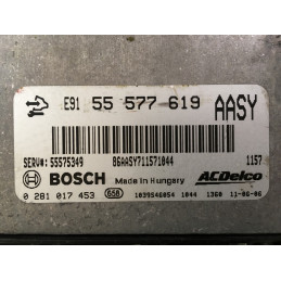 ECU MOTOR BOSCH EDC17C19-3.15 0281017453 OPEL 55577619 AASY