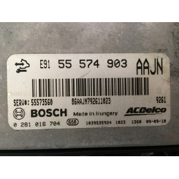 ECU MOTOR BOSCH EDC17C19-3.15 0281016704 OPEL 55574903