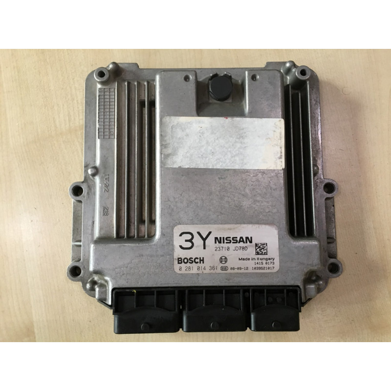 ECU BOSCH EDC16CP33-6.7 0281014361 NISSAN QASHQAI I 2.0 DCI 110KW 150CV 23710JD78D 3Y / SW 23710JD89C - 1037397903 ECU BOSCH EDC16CP33-6.7 0281014361 NISSAN QASHQAI I 2.0 DCI 110KW 150CV 23710JD78D 3Y / SW 23710JD89C - 1037397903