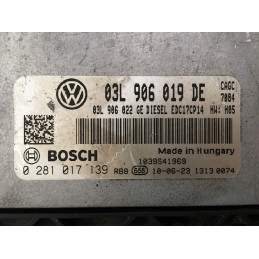 ECU MOTOR BOSCH EDC17CP14-3.2 0281017139 VAG 03L906019DE