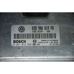 ECU MOTOR BOSCH EDC15P+23.3.2 0281012920 SKODA OCTAVIA I (1U) 1.9 TDI 74KW 100CV 038906019PB - CON INMOVILIZADOR ANULADO