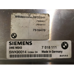 ECU MOTOR SIEMENS MS43 5WK90014 BMW 7518111