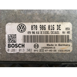 ECU MOTOR BOSCH EDC16U31-4.51 0281013302 VAG 070906016DE