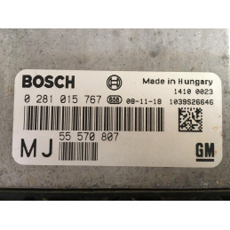 ECU MOTOR BOSCH EDC16C39-5.12 0281015767 OPEL 55570807 MJ