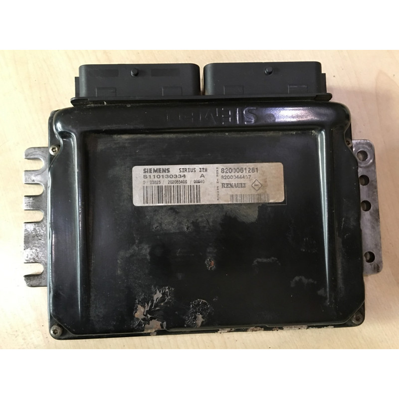 ECU MOTOR SIEMENS SIRIUS 32N S110130334A RENAULT 8200061281 8200044437