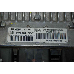 ECU MOTOR SIEMENS SID 804 5WS40110E-T PSA HW 9648624280 SW 9654925480 - CON INMOVILIZADOR ANULADO (INMO / IMMO OFF)